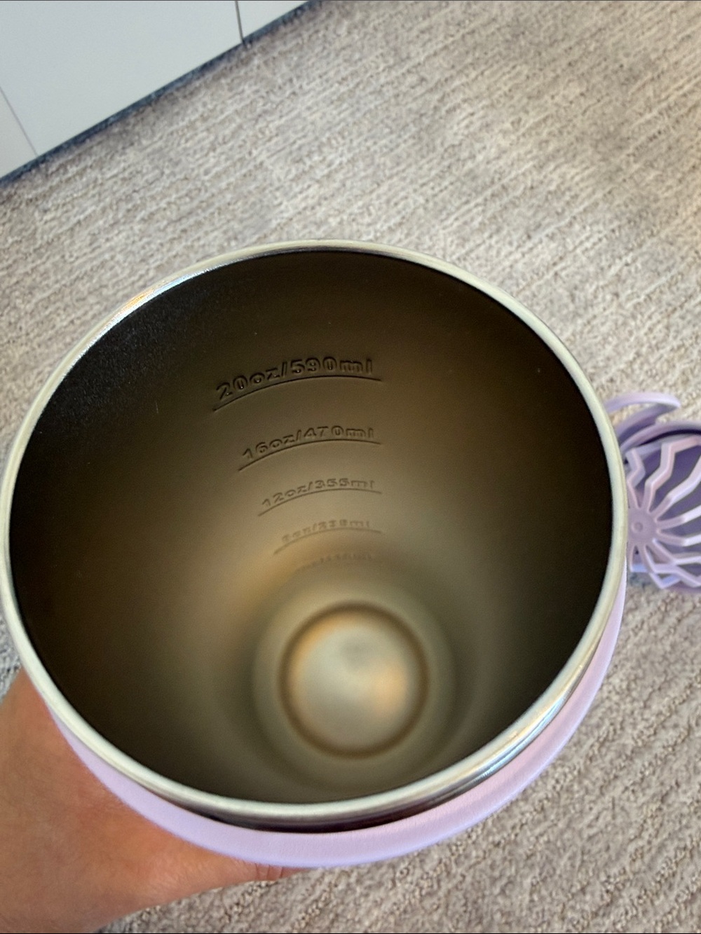 Hydrapeak Lavender Stainless Steel Shaker Bottle - Picture 3 of 4